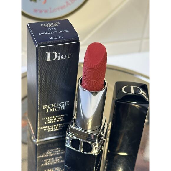 Rouge Dior  -  674 MIDNIGHT ROSE VELVET-  Limited Edition - Picture 2 of 4